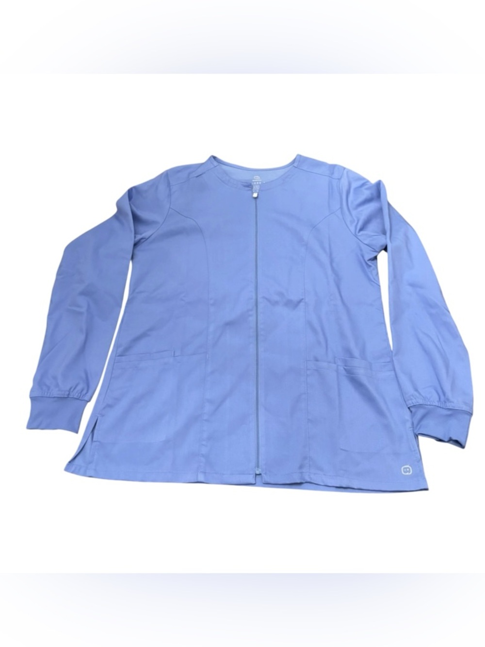 WonderWink Periwinkle Zip-Front Utility Jacket